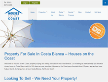 Tablet Screenshot of housesonthecoast.com
